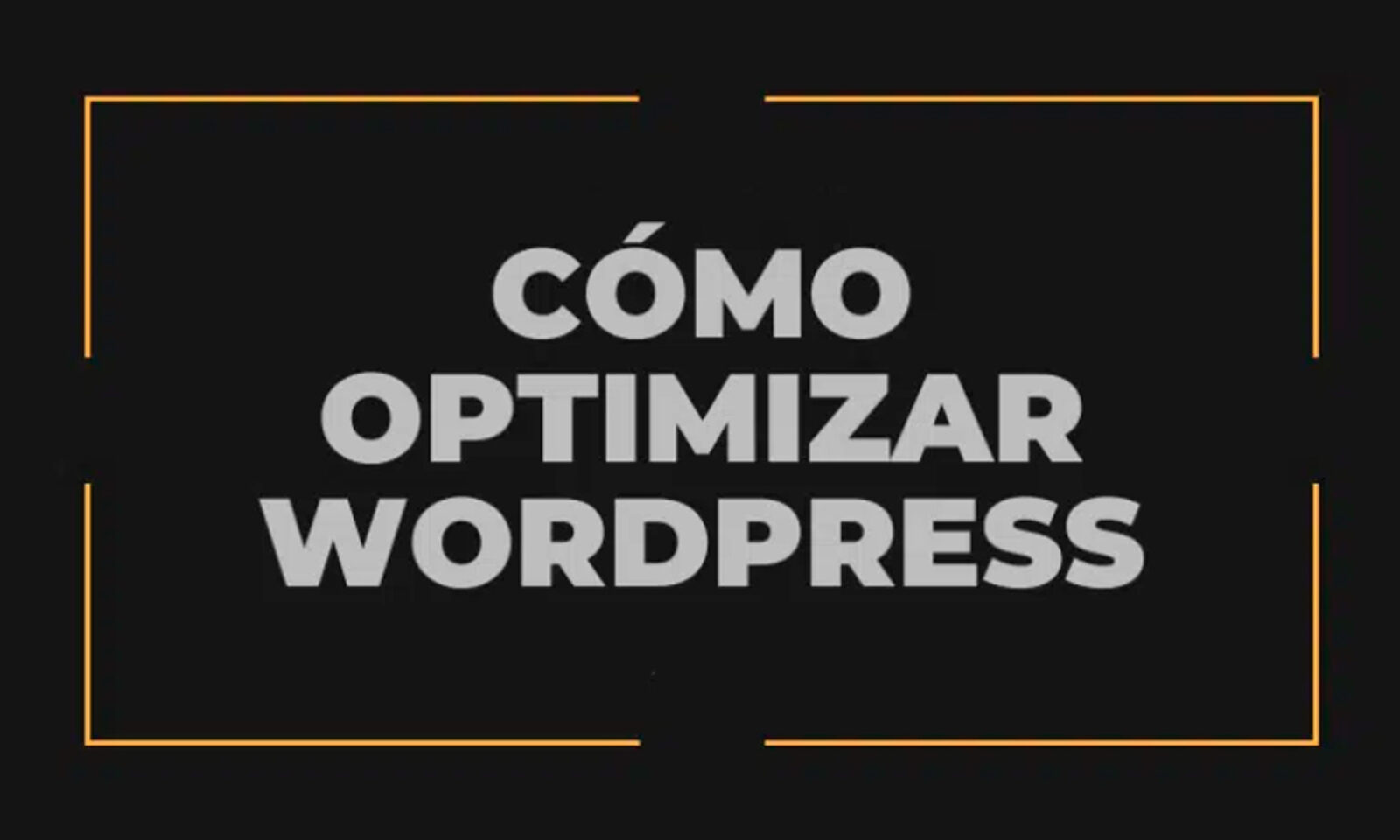 como optimizar wordpress
