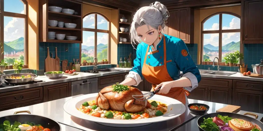 Fooocus creación de imágenes con IA anime, chef, fooocus image