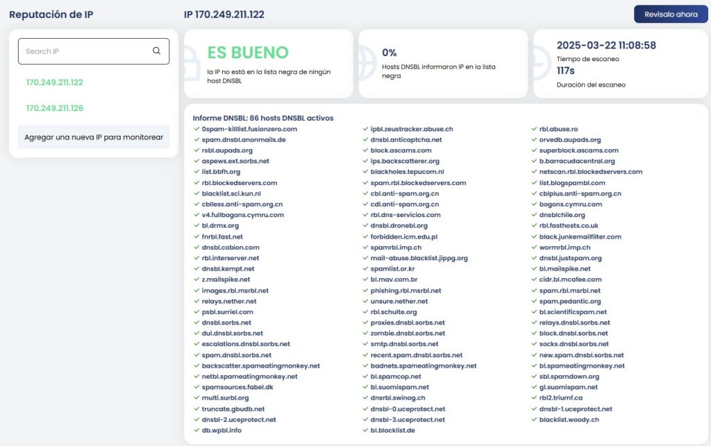ip limpia para correo electronico profesional