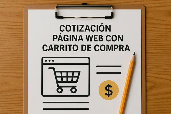 cotizacion pagina web con carrito