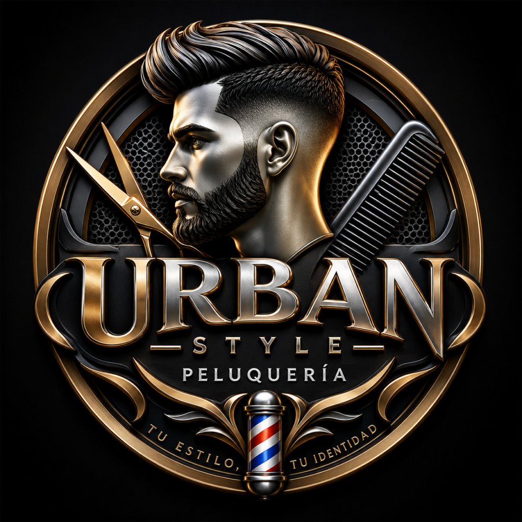 logo barbería hecho con IA