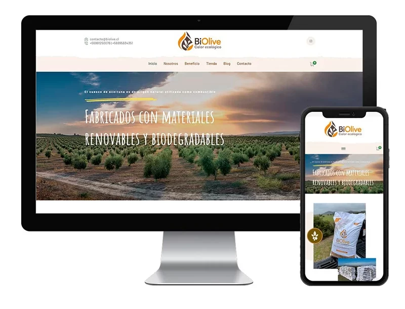 diseño de página web biolive